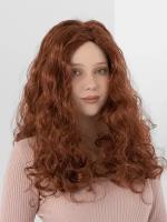 Карнавальный праздничный парик из искусственного волоса Riota Длинные волосы, рыжий