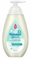 Детское жидкое мыло для мытья головы и тела Natusan by Johnson's Cotton Touch Wash 300 мл (Из Финляндии)