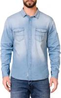Мужская джинсовая рубашка WESTLAND W7322 SKY размер L