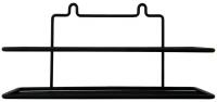 Настенная металлическая полка, цвет черный, 25х8.5х12.5 см, отличное решение для организации пространства любого помещения