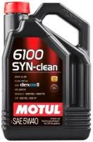 Моторное масло Motul 6100 SYN-CLEAN 5W-40 синтетическое 4 л