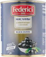 Маслины Federici Супергигант с косточкой, 820 г