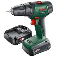 Дрель-шуруповерт аккумуляторная BOSCH DIY BOSCH UniversalDrill 18V (2x1,5 Ah) + AL 1810 CV