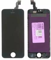 Дисплей (экран) в сборе с тачскрином для iPhone 5C (TianMa) (черный) / 1136x640