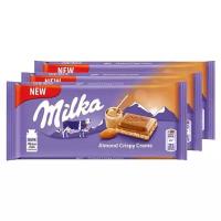 Шоколад Milka Almond Crispy Creme молочный