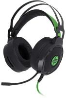 Компьютерная гарнитура HP Pavilion Gaming Headset 600, черный/зеленый