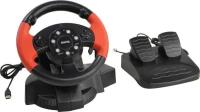 Игровой руль Gw-125vr Dialog E-Racer - эф. вибрации, 2 педали, рычаг ПП, PC USB