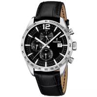 Наручные часы FESTINA Timeless Chrono, серебряный, черный