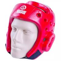 Шлем для тхэквондо Best Sport BS-ткш1, WTF, красный, L
