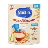 Каша Nestlé молочная мультизлаковая с грушей и персиком, с 6 месяцев, 200 г