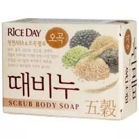 Lion Scrub body soap five grains Мыло-скраб для тела 