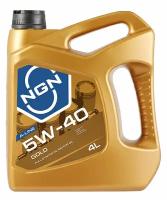 Синтетическое моторное масло NGN Gold 5W-40, 4 л