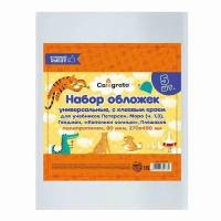 Набор обложек ПП 5 штук, 270 х 450 мм, 80 мкм, для учебников Петерсон, Моро (ч.1,3), Гейдман, 