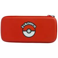 HORI Защитный чехол Hard Pouch Poké Ball для консоли Nintendo Switch (NSW-058U), красный, 1 шт