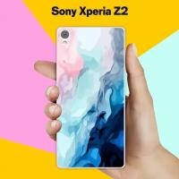 Силиконовый чехол на Sony Xperia Z2 Акварель / для Сони Иксперия Зет 2