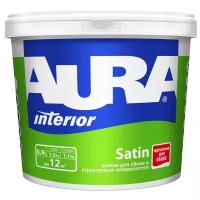 Краска акриловая Aura Interior Satin матовая белый 0.9 кг