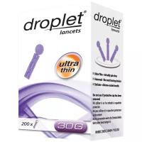 Ланцеты для ручек универсальных DROPLET (Дроплет) 30G (0.31 мм) № 200