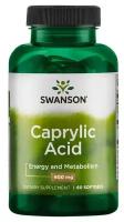 Улучшение пищеварения Swanson Caprylic Acid 600 mg (60 капсул)