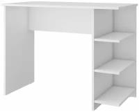 Письменный стол, компьютерный стол Beneli алекс, Белый, с полками, 100х50х76 см, 1 шт