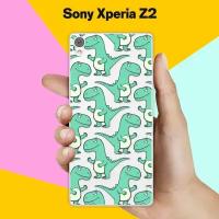 Силиконовый чехол на Sony Xperia Z2 Динозавры / для Сони Иксперия Зет 2