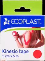 Ecoplast Кинезио тейп 5см х 5м красный 1 шт