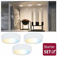 Мебельный накладной светильник Paulmann Clever Connect Disc LED 3х2.1Вт 2700-6500K 12В Белый 99975