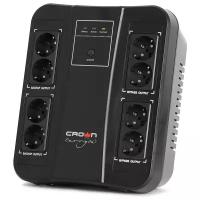 Интерактивный ИБП CROWN MICRO CMUS-275 EURO SMART черный 480 Вт