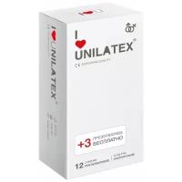 Unilatex / Презервативы Unilatex Ultra Thin 12+3 шт., ультратонкие