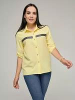 Рубашка DiSORELLE, размер 54, желтый