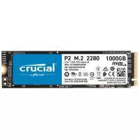 SSD накопитель Crucial P2 CT1000P2SSD8 1ТБ, M.2 2280, PCI-E 3.0 x4, NVMe, M.2