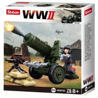 Конструктор SLUBAN WW2 M38-B0678A, 76 дет