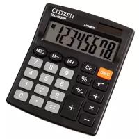 Калькулятор настольный Citizen SDC-805NR, 8 разр., двойное питание, 105*120*21мм, черный