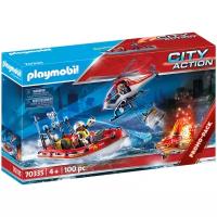 Набор с элементами конструктора Playmobil City Action 70335 Пожарно-спасательная миссия