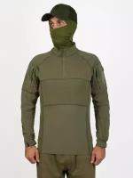 Рубашка тактическая Kamukamu цвет олива зеленая / Combat Shirt olive (размер: 44, рост: 170-176, размер производителя: s)