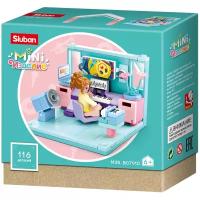 Конструктор SLUBAN Mini Изделие M38-B0791D Студия звукозаписи, 116 дет