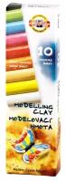Пластилин классический KOH-I-NOOR Бабочка, 10 цветов, 200 г, картонная упаковка, 013171000000RU, (7 шт.)