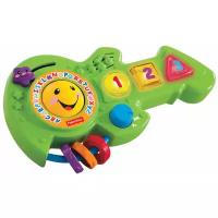 Интерактивная развивающая игрушка Fisher-Price Смейся и учись. Обучающая музыкальная гитара, зеленый