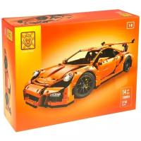 Конструктор Lion King Technic180094 Porsche 911 GT3 RS оранжевый, 2750 дет