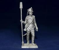 Коллекционная оловянная миниатюра, солдатик в масштабе 54мм( 1/32) Русский бомбардир 1812-15гг
