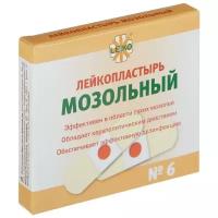 LEIKO Лейкопластырь мозольный на тканевой основе, 2x7 см, 6 шт