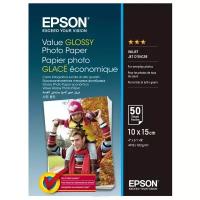 Бумага Epson A6 Value Glossy Photo Paper C13S400038 183 г/м², 50 л, белый