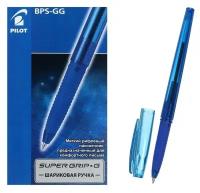 Ручка шариковая Pilot Super Grip G, узел 0.7мм, резиновый упор, стержень синий, BPS-GG-F (L)