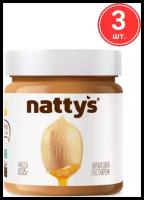 Паста-крем арахисовая Nattys Creamy с медом, 525г х 3 шт