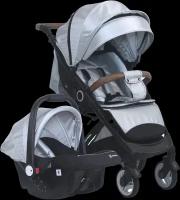 Коляска детская прогулочная Bino Angel Comfort Silver с автолюлькой