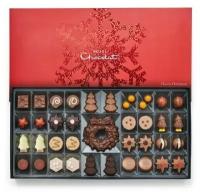 Классическая люксовая коробка конфет на Новый год Hotel Chocolat