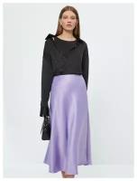 Zarina Атласная юбка, цвет Сиреневый, размер L (RU 48)