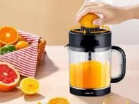 Электрическая соковыжималка для цитрусовых плодов. ORANGE JUICE, SK-CZ-626. 1,2 л. 2 насадки, вкусно и полезно. черный