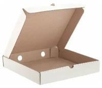 Короб картонный для пиццы 250х250х40 мм Т-22 белый 'Е' 50 шт/уп