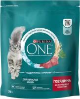 Сухой корм для кошек Purina One с говядиной и пшеницей