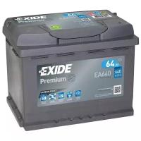 Аккумулятор автомобильный Exide Premium EA 640 6СТ-64 обр. 242x175x190